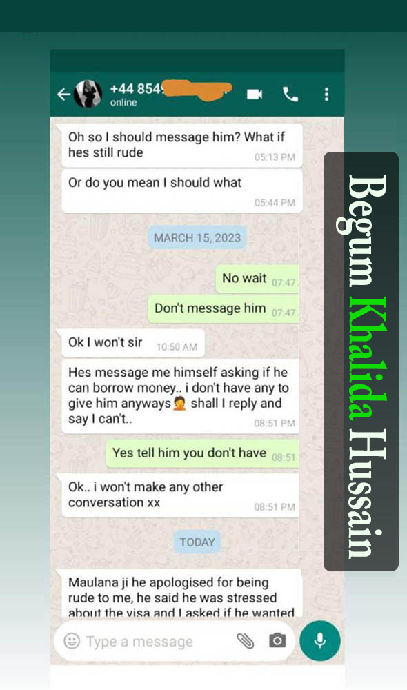 WhatsApp chat feedback of our happy client