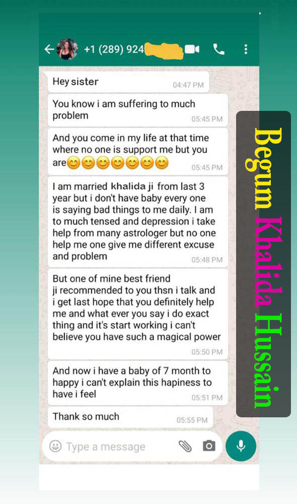 WhatsApp chat feedback of our happy client