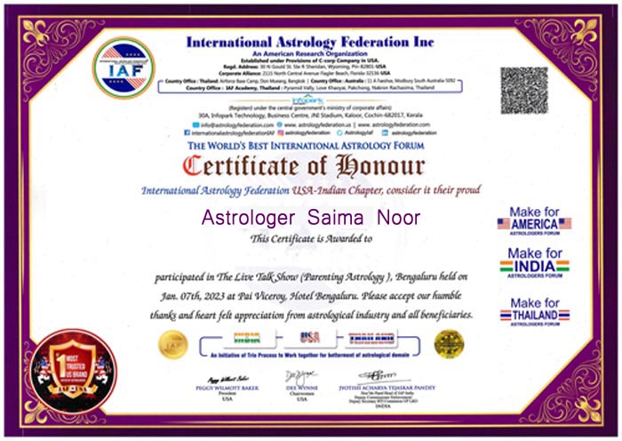 Famous Lady Astrologer Khalida Hussain